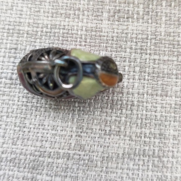 Marcasite Elephant Pendant Thai Elephant Charm - Picture 3 of 6